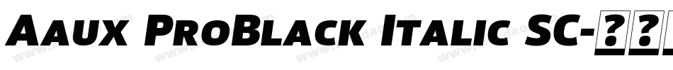 Aaux ProBlack Italic SC字体转换